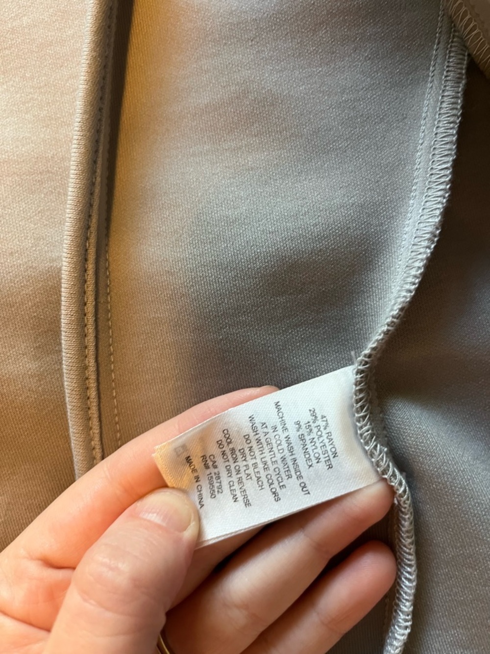 Carolina Belle Light Grey Draped Open-Front Blazer - Picture 4 of 4